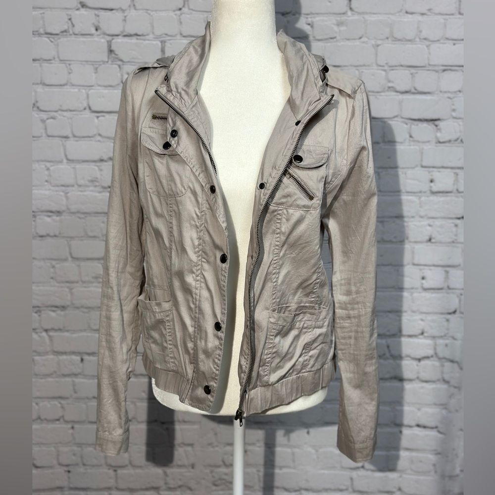 Charlotte Russe Light Tan Utility Jacket